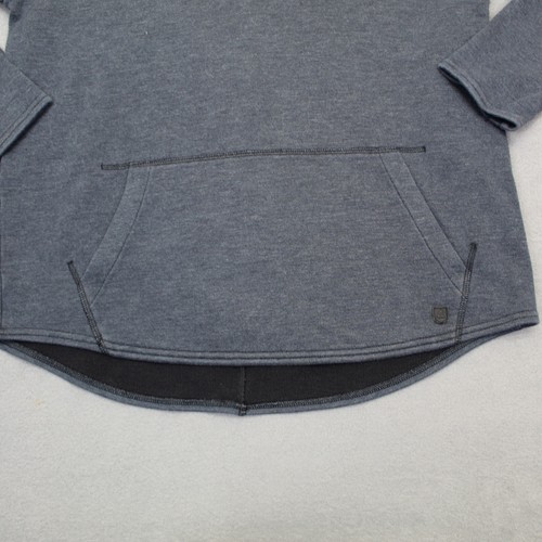 Vintage Burton Sweater Mens Medium Gray High Neck Kangaroo Pocket Ski Snowbord - Picture 3 of 12