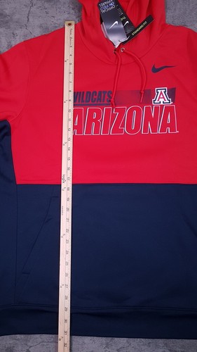 NIKE Arizona Wildcats Therma On-Field Football Hoodie Jacket Mens 2XL Red Blue - Picture 7 of 7