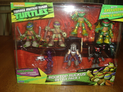 NEW Teenage Mutant Ninja Turtles TMNT Rooftop Ruckus Emerald Edition Ooze Kraang