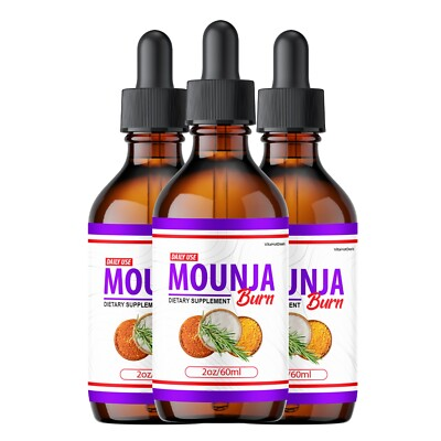 #ad Mounja Burn Drops for Overall Wellness amp; Energy Supplement 60 ML 3 Pack $32.75