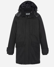 BNWT SCHOTT NYC SQUARE21 WINTER PARKA JACKET COAT IN BLACK SIZE MEDIUM DS RARE