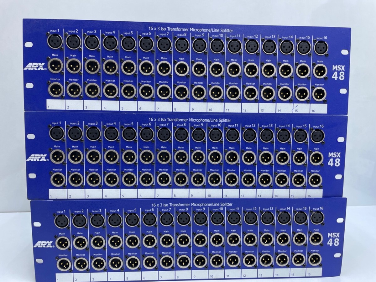 ARX MSX48 16*3 iso Transformer Microphone/Line Splitter | eBay