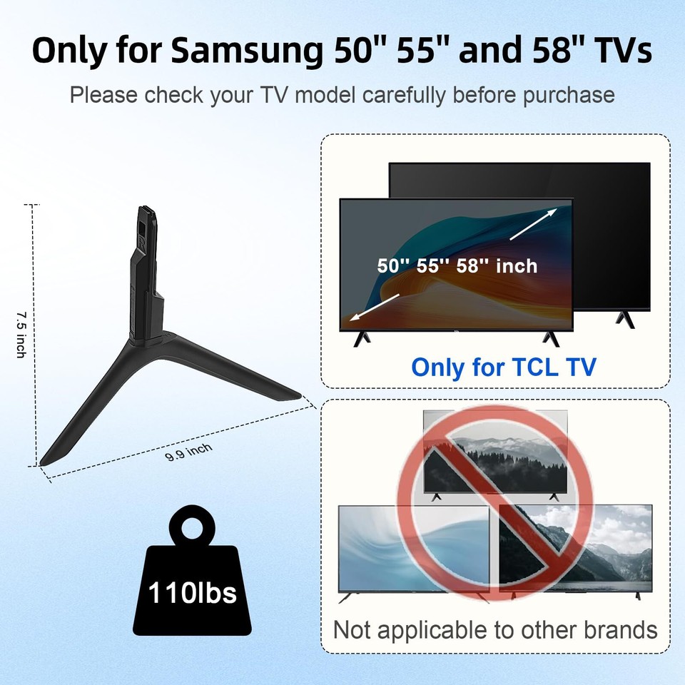 Tv Legs Stand for Samsung Tv Mount,Tv Stand Base,Tv Legs Replacement