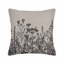 Husandy Throw Pillow Covers Floral Border Herbs 18" x 18" Pack of 1 Hus-043