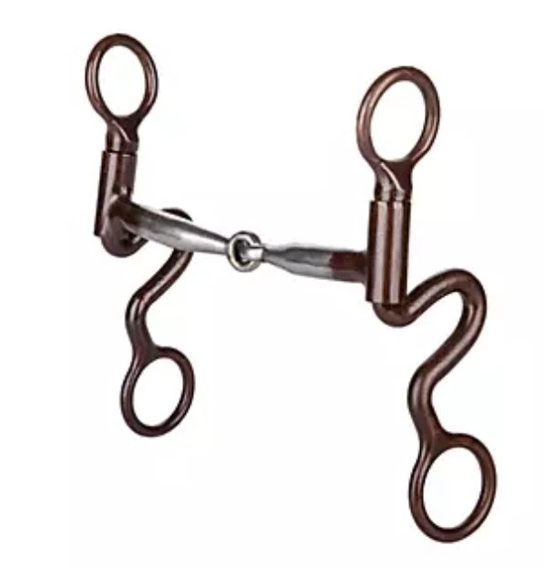 Mors Western Snaffle Pour Cheval En Acier Inoxydable Metalab Antique Taille 125 Cm