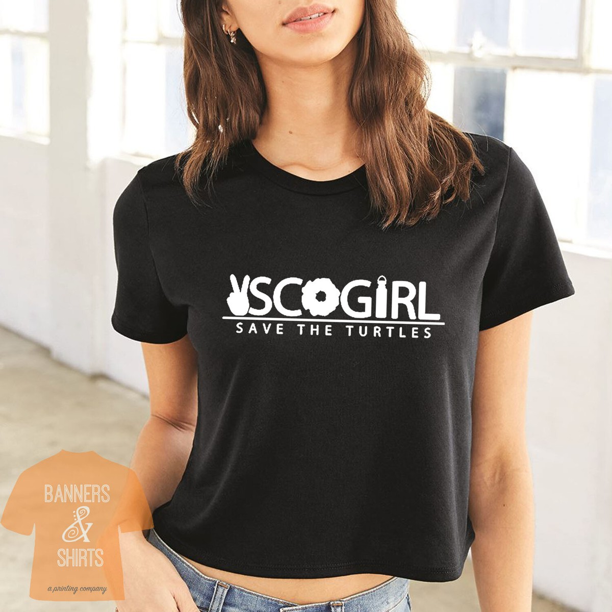 vsco girl long t shirt