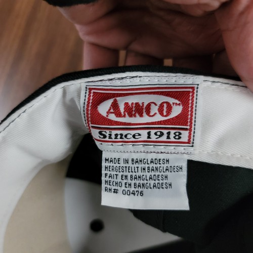 Vintage Chicago Bulls Hat Cap Mens Black Red NBA Basketball Annco Strapback - Picture 13 of 14