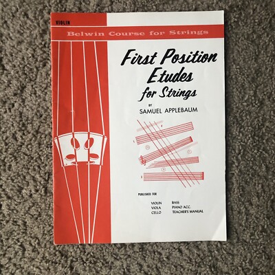 First Position Etudes for Strings.Violin Violin Music  Applebaum, Samuel