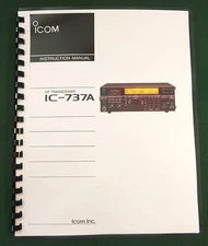 Icom IC-737A Instruction Manual - Premium Card Stock & Protective Covers!