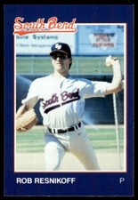 1988 Grand Slam Baseball Card Rob Resnikoff South Bend White Sox #24