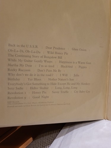 Beatles White Album 1968 UK Press 2LP Apple OG Serial #0500993 +Cards +Poster - Picture 7 of 23