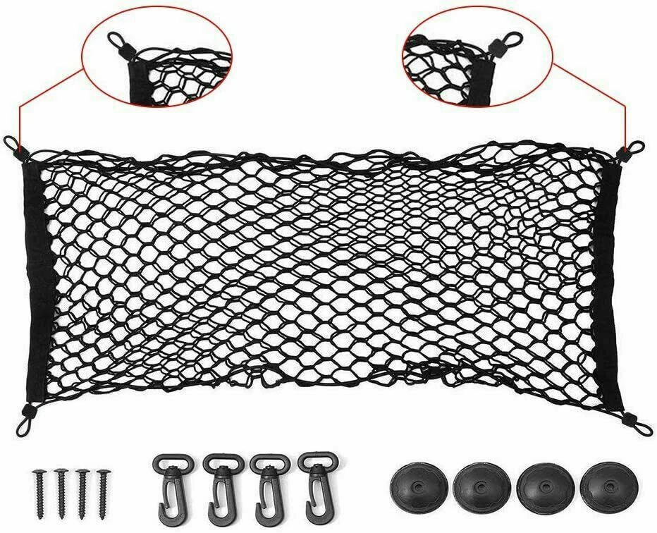 2022 Elastic Truck Bed Cargo Net Storage Mesh Organizer for Chevrolet Silverado Foto 3 de 4