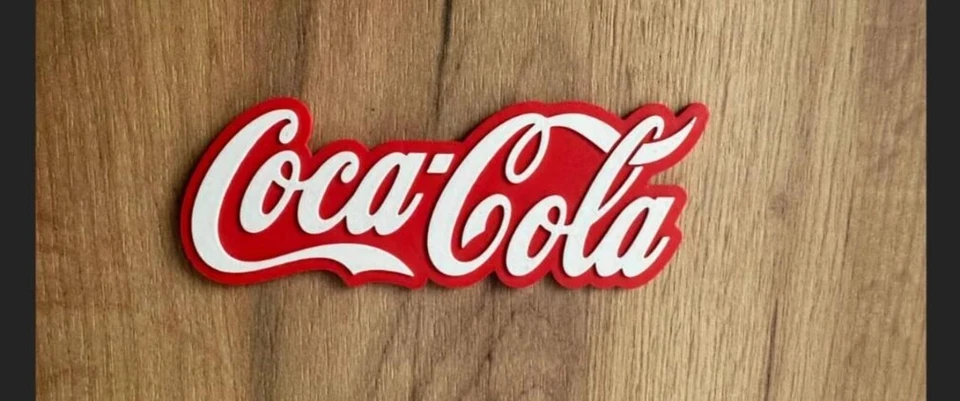 Coca-Cola Prop Sign / Plaque 3d Printed Replica Home Decor - Image 3 of 4