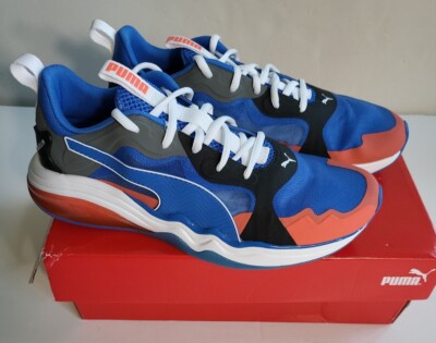 NEW PUMA Men's LQDCell Tension Rase Size 8.5 Athletic Shoes Sneakers Blue Coral