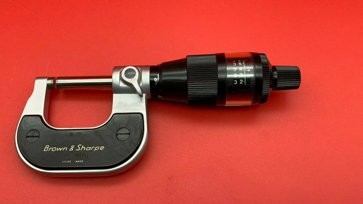 Brown Sharpe 599 10 100 0 25mm DIGIT MIKE Digital Micrometer