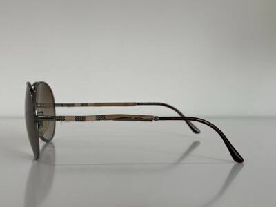 Burberry B 3056 1003/13 Aviator Gunmetal Brown Sunglasses  display picture 1