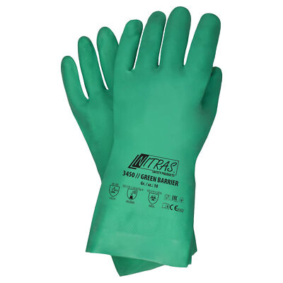 Nitras green Barrier 3450 Nitrilhandschuhe Schutzhandschuhe grün 72 Paar Gr 8