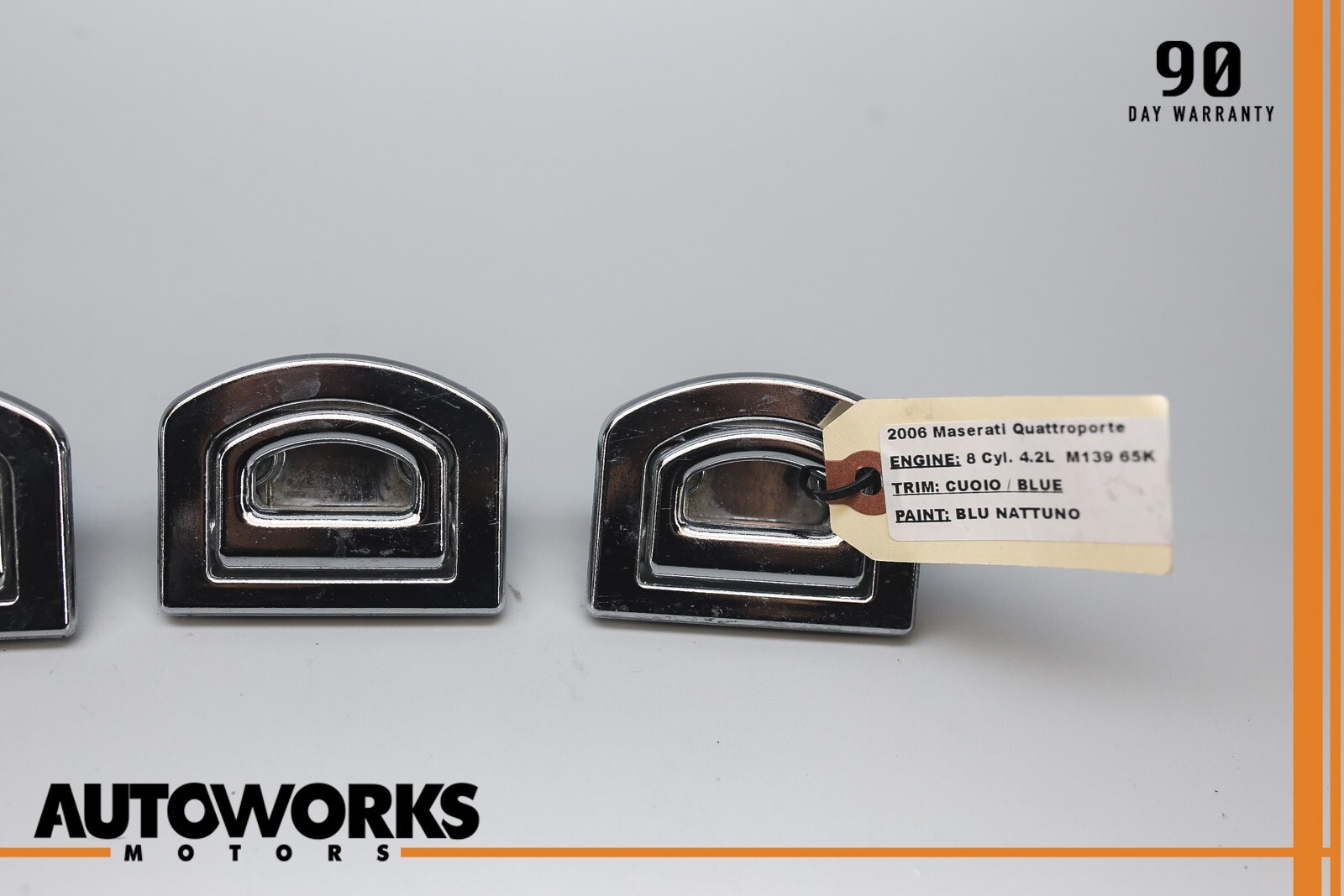 05-07 Maserati Quattroporte Rear Trunk Tie Down Hook Anchor Set of 4 OEM