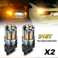For Dodge Ram 2500 1994-2013 3157 LED Front Turn Signal Bulb Amber Yellow