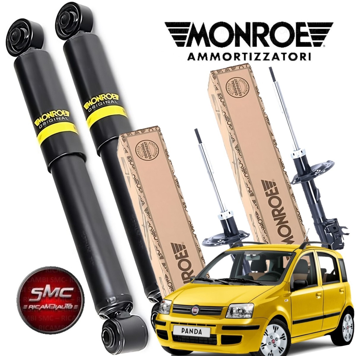 2 AMMORTIZZATORI POSTERIORI GOLD FIAT PANDA 169 312 1.3 MJT 1.1 1.2 1.4 BENZINA - Foto 10