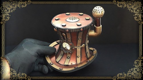 Steampunk Cappello Svasato Cosplay Mini Costume LARP Accessorio Retrò - VEDI VIDEO - Foto 7 di 7