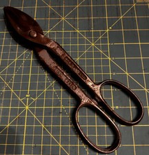 Vintage Drop Forged Solid Steel Tin Snips Metal Shears Snippers 11''
