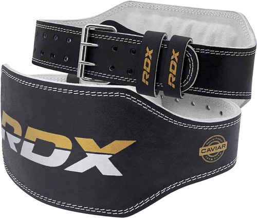 Rdx gym leather lumbar belt fitness 