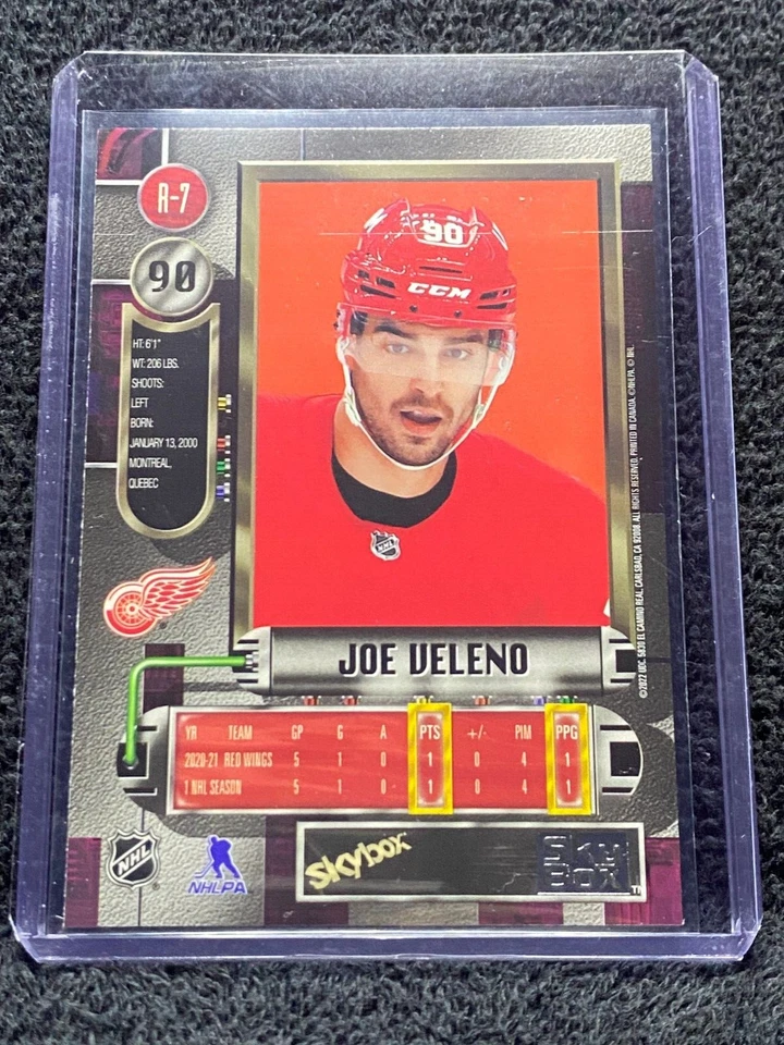 2021-22 SkyBox - Metal Universe - #R-7 Joe Veleno - Image 2 of 2