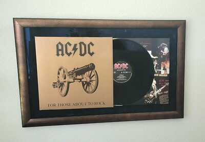 AC/DC beautiful framed album 'For those about to Rock, we salute you)