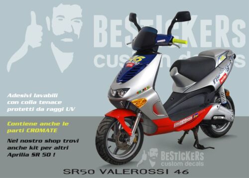 kit adesivi grafiche scooter Aprilia SR 50 Valerossi 46 valentino rossi restauro - Zdjęcie 1 z 4