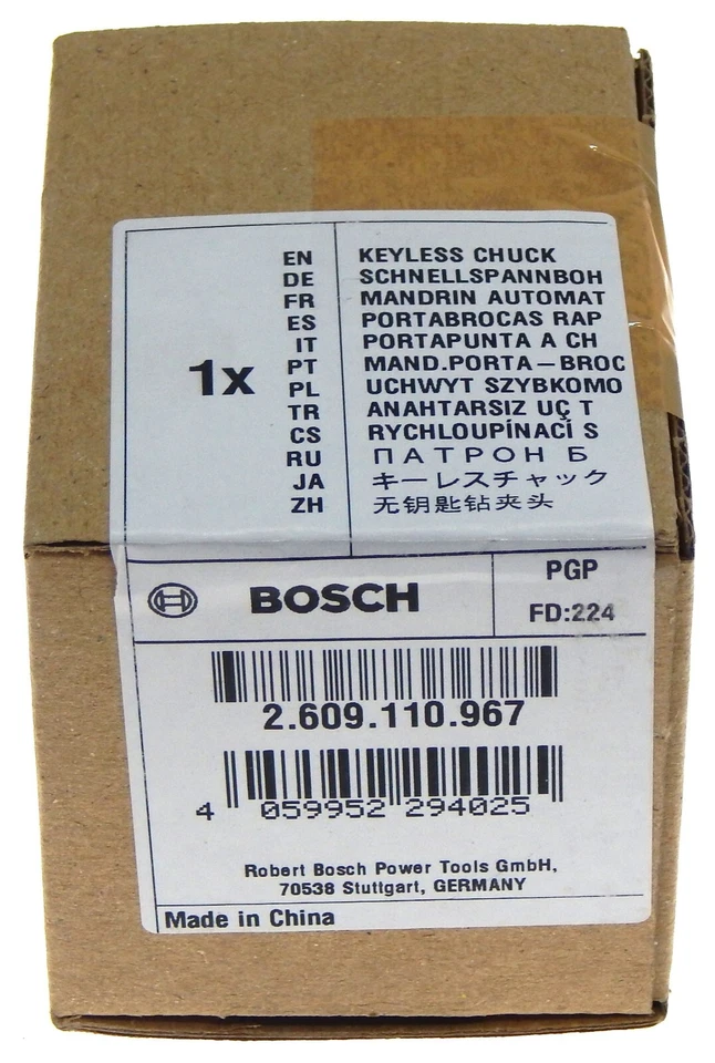 Bosch Schnellspannbohrfutter 2609110967 für Akkuschrauber GSR 10,8-2-LI 12-2-LI - Bild 2 von 4