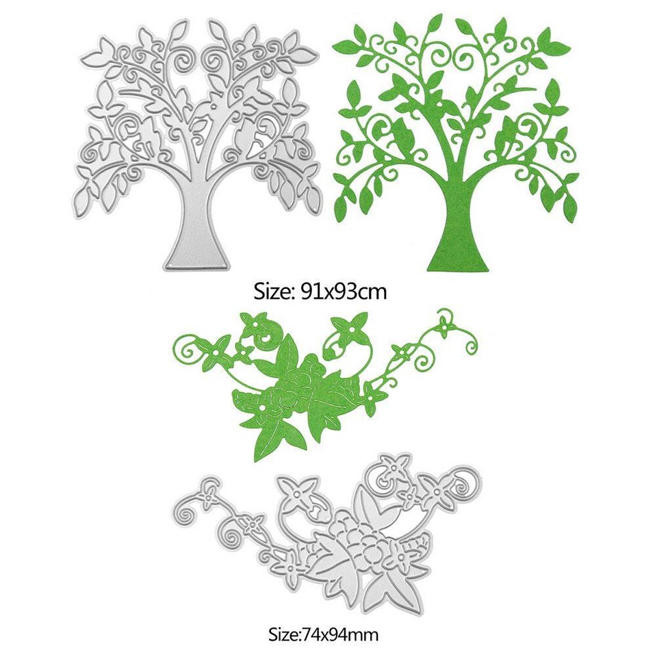 Lace/Tree Cutting Dies Stencils Scrapbook Embossing DIY Craft Album