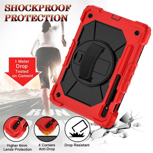 Heavy Duty Shockproof Case Cover For Samsung Galaxy Tab S7 FE S8 Plus 11" 12.4" - Picture 11 of 68