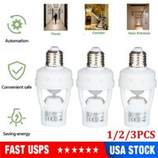 Infrared PIR Motion Sensor E27 LED Light Lamp Bulb Holder Socket Switch 110/220V