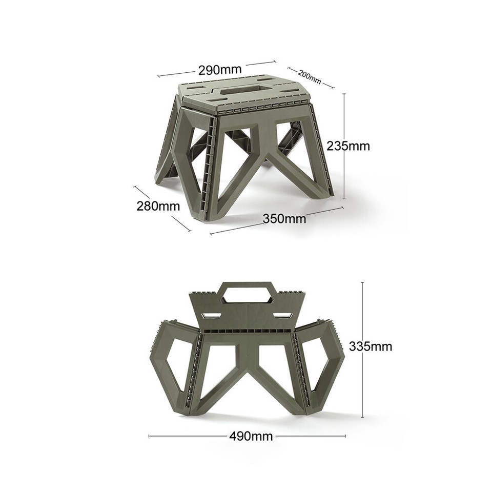 Thickened Camping Folding Stool Portable Fishing Hand Stool Garden A9G1