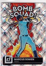 2022 DONRUSS DIAMONDS BOMB SQUAD! MARCUS SEMIEN TEXAS RANGERS PARALLELS JC-2888