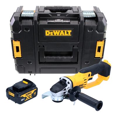 DeWalt DCG 412 NT Akku Winkelschleifer 18 V 125 mm + 1x Akku 4,0 Ah + TSTAK