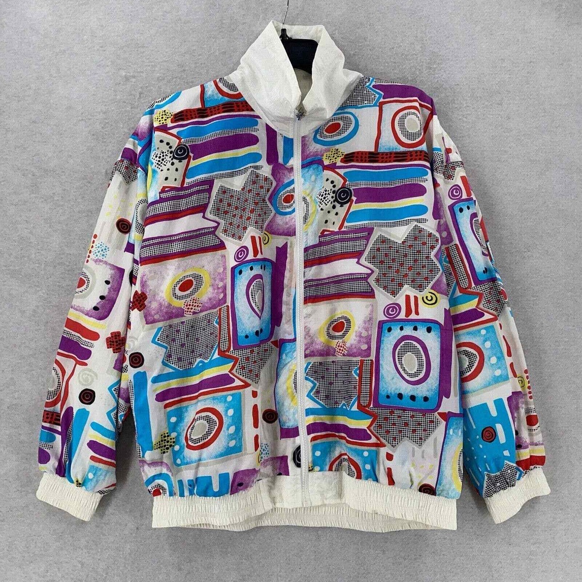Vintage Casual Isle reversible Windbreaker Track Jacket Vintage Casual Isle reversible Windbreaker Track Jacket