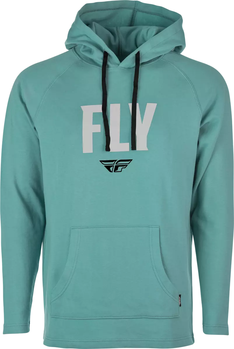 Fly Racing Mens Weekender Pullover Hoodie Hoody Sea Green/Grey XL