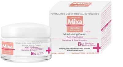 mixa anti redness moisturizing cream ingredients