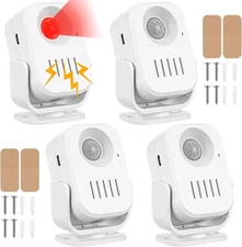 4 Pcs PIR Infrared Motion Sensor Replaceable Voice Sound Player Welcome Doorbell