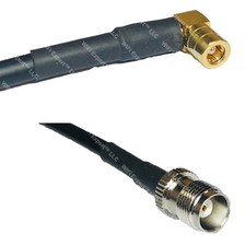 LMR200 SMB FEMALE ANGLE to TNC FEMALE Coax RF Cable USA-Ship Lot