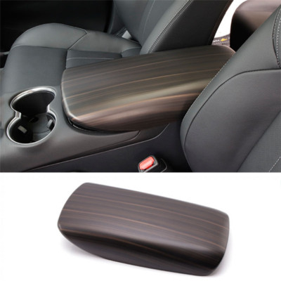 For Toyota Venza 21-2024 Wood Grain Console Armrest Box Panel Decor Cover trim*1