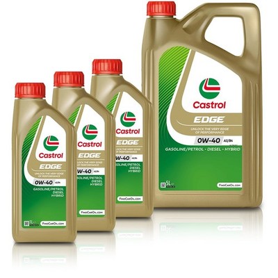 3x 1L + 5L = 8 LITER CASTROL EDGE 0W-40 A3/B4 MOTOR-ÖL MOTOREN-ÖL