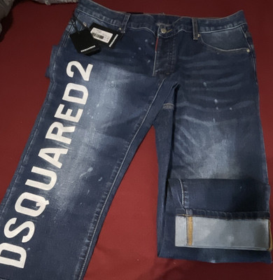 Dsquared2 Cool Guy Sexy Twist Jeans Herren Blau Baumwolle Five-Pocket Größe 36