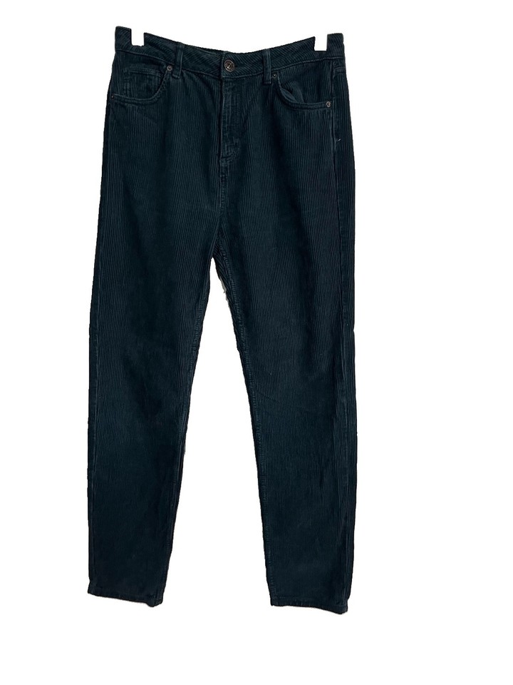 BDG Urban Outfitters Ladies 29 W X 34 L Mom High Rise Corduroy Jeans Green EC