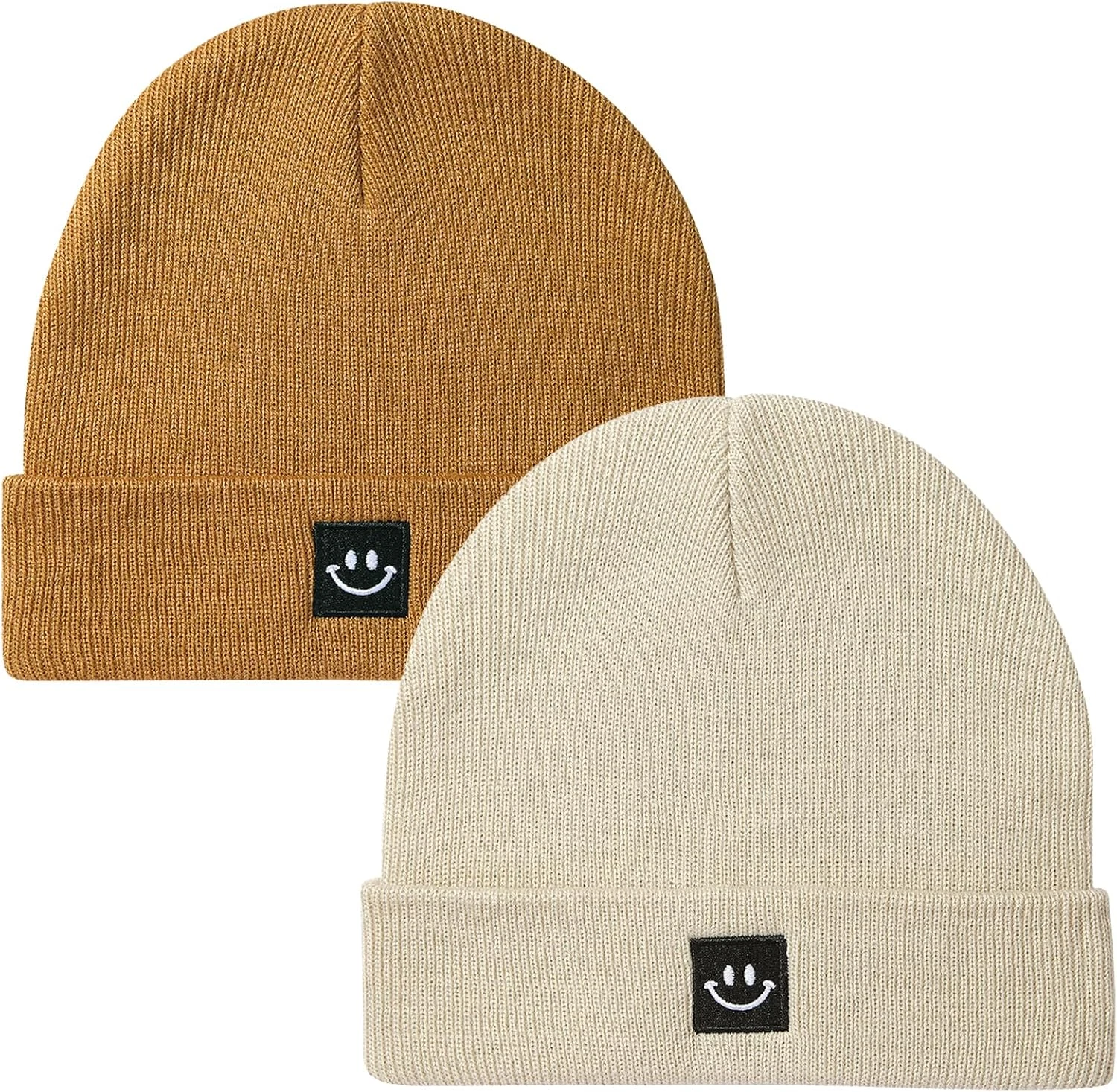 Baby Beanie Knit Ski Hat 6-36 Months 2Pack