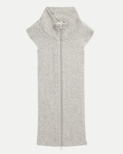 NEW AUTH VERONICA BEARD WOOL Cashmere Uptown Dickey Grey ONE SIZE