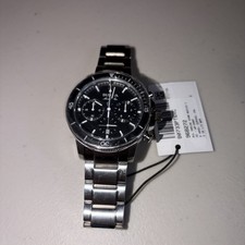 Bulova Marine Star Series C 96B272 Black Dial Quartz Men Chronograph Watch 45mm