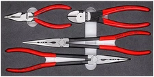 Knipex 00 20 01 V16 Pliers Set "Automotive" in Foam for Tool Drawer Storage